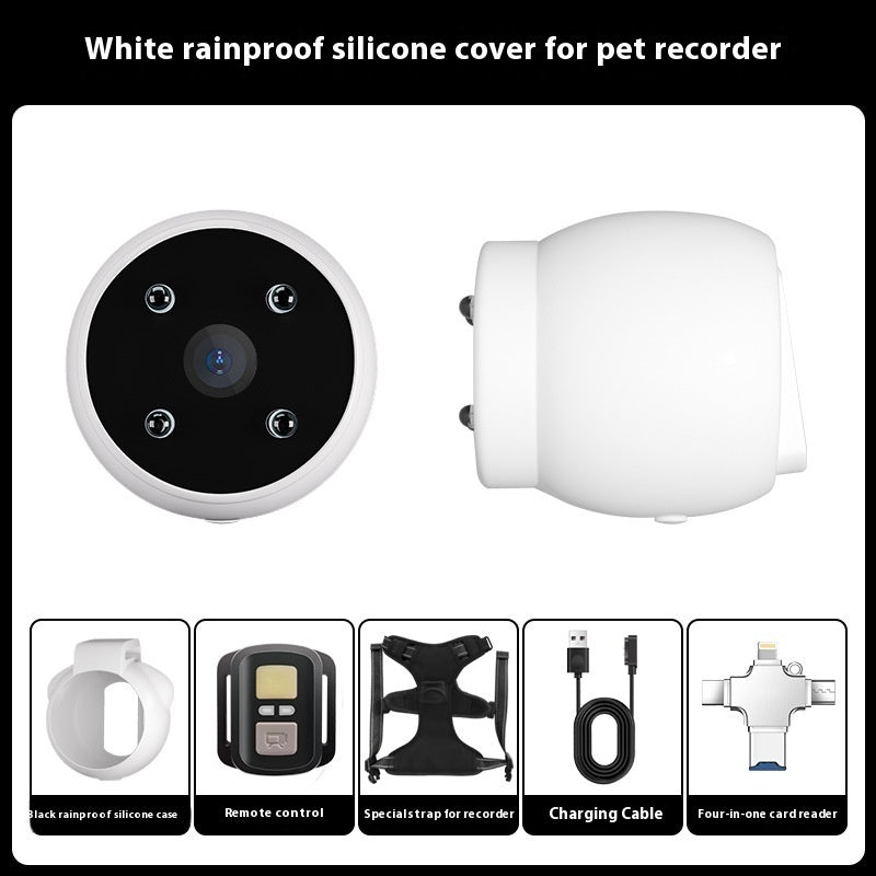 Pet Tracker Collar with Motion & Video Camera for Dogs & Cats